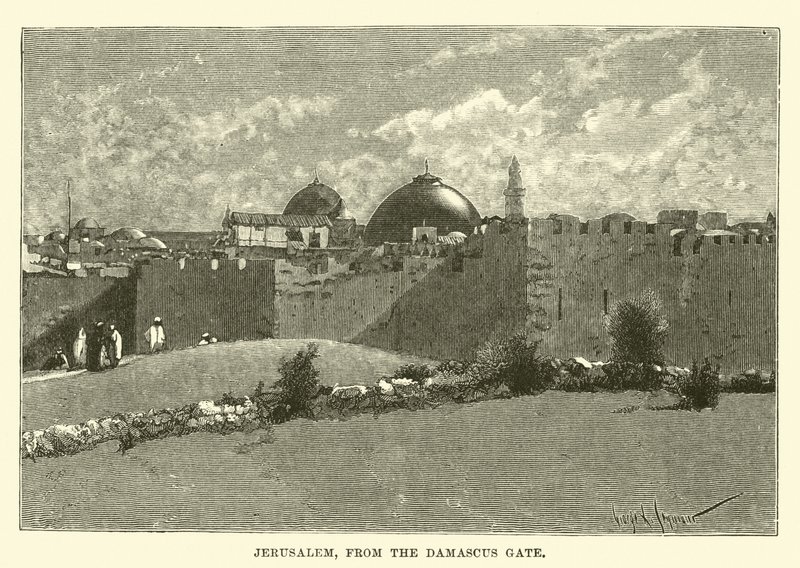 Jerusalem, fra Damaskus-porten av English School