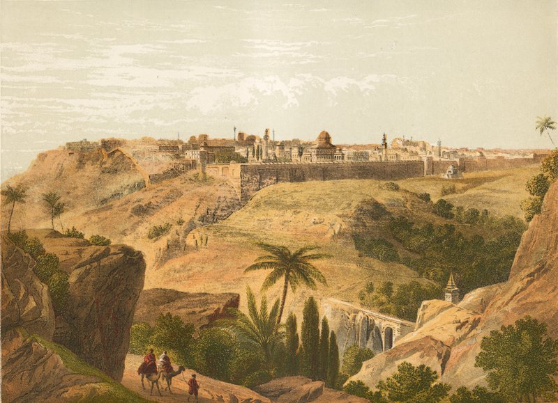 Jerusalem fra veien til Betania av English School