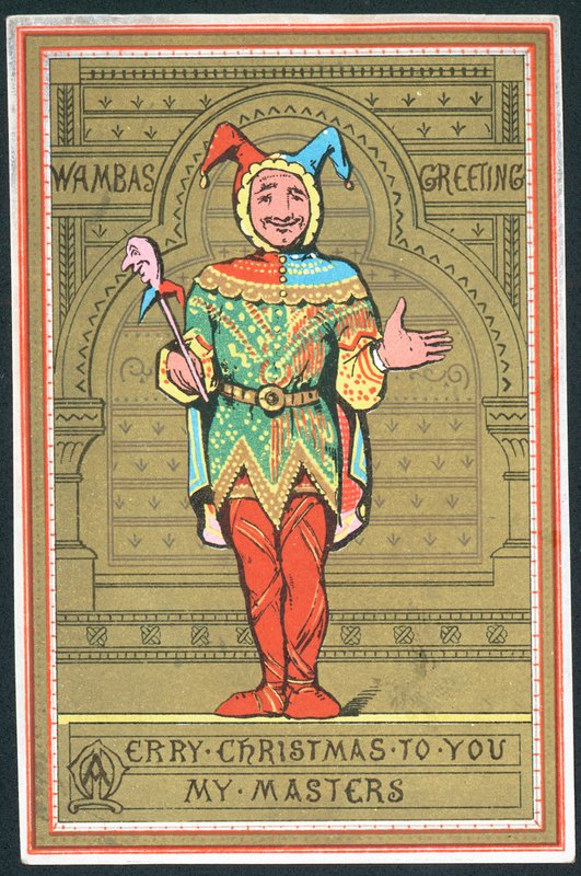 Jester, julekort av English School