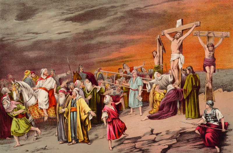 Jesus Kristus, korsfestet for verdens synder av English School