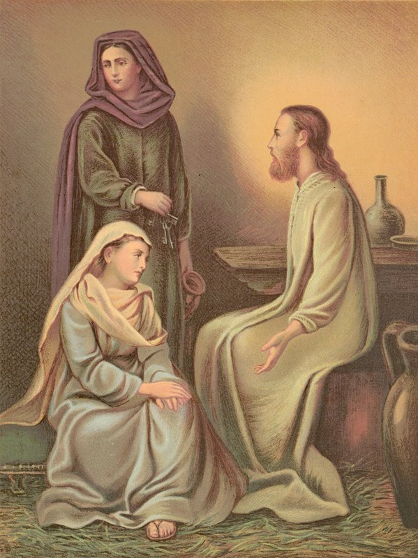 Jesus Kristus i huset til Marta og Maria av English School