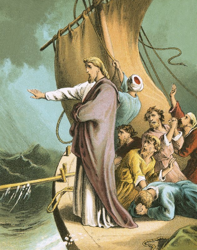 Jesus stillte stormen av English School