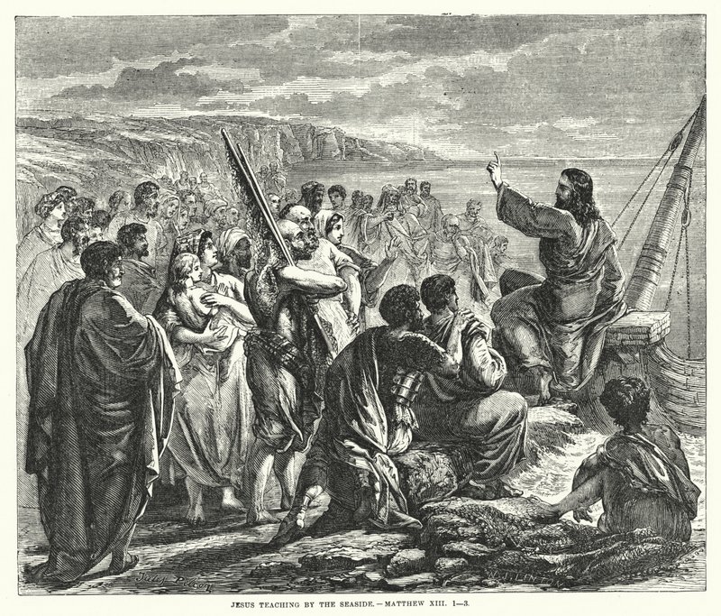 Jesus underviser ved havet, Matteus XIII av English School