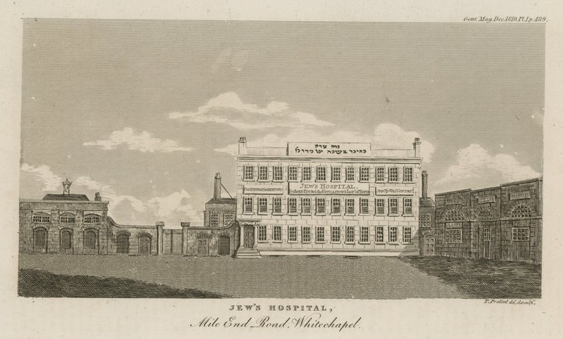 Jews Hospital, Mile End Road, Whitechapel av English School