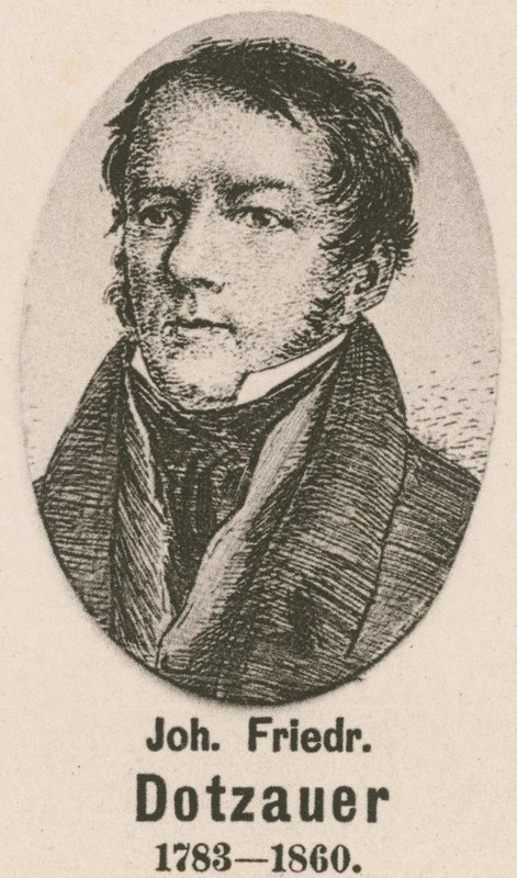 Johann Friedrich Dotzauer (gravyr) av English School