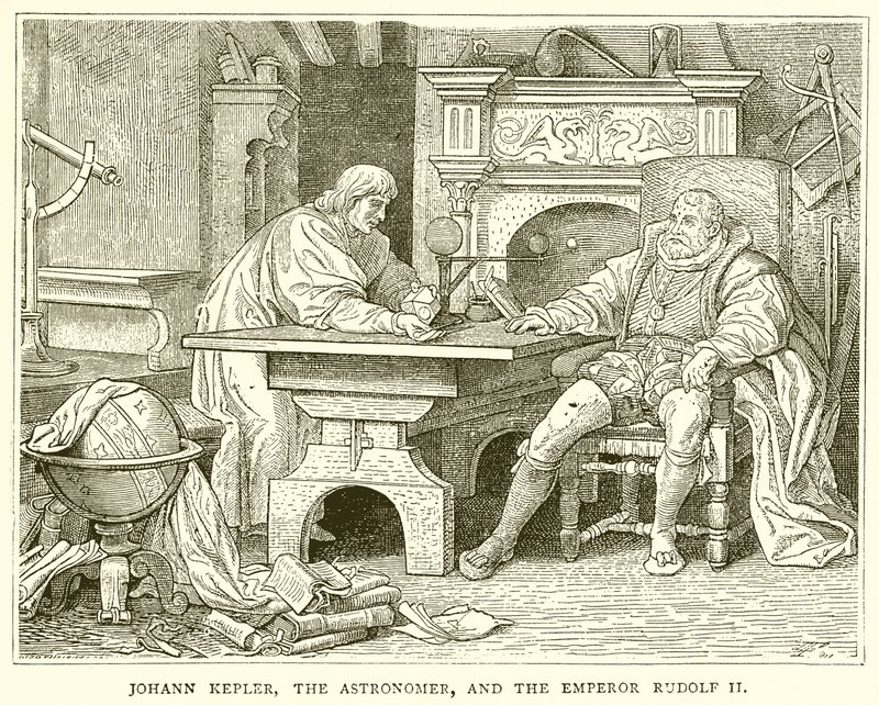 Johann Kepler, astronomen og keiser Rudolf II av English School