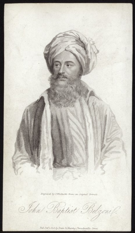 Johannes Baptist Belzoni av English School