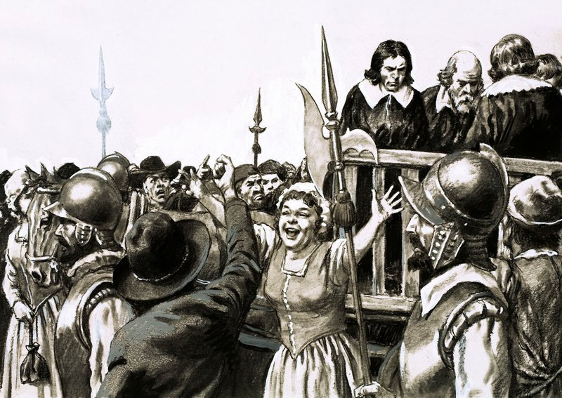 John Barkstead ble kjent for å ha begravet en formue inne i Tower of London (gouache på papir) av English School