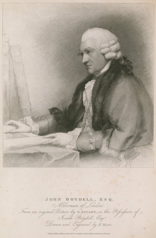 John Boydell, rådmann i London av English School