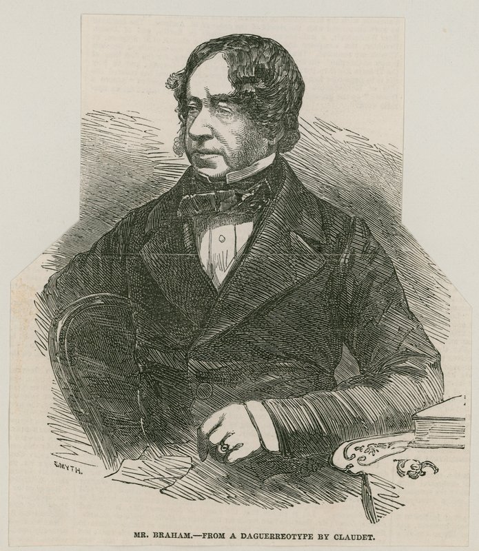 John Braham, sanger; fra en daguerreotypi av Claudet av English School