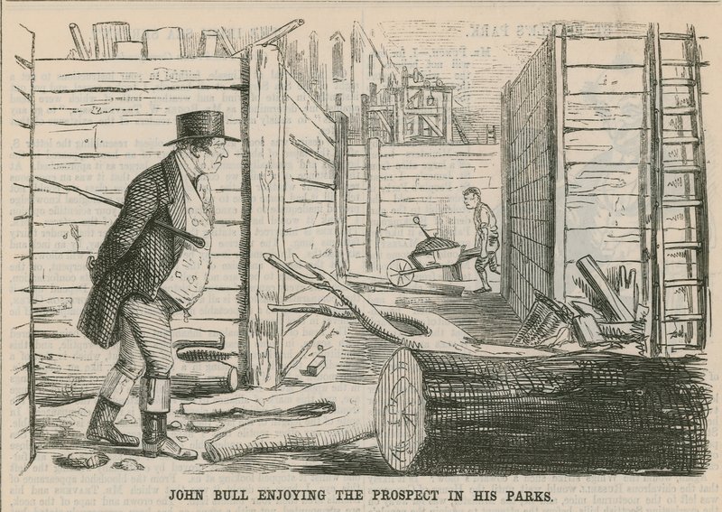 John Bull nyter utsikten i parkene sine av English School