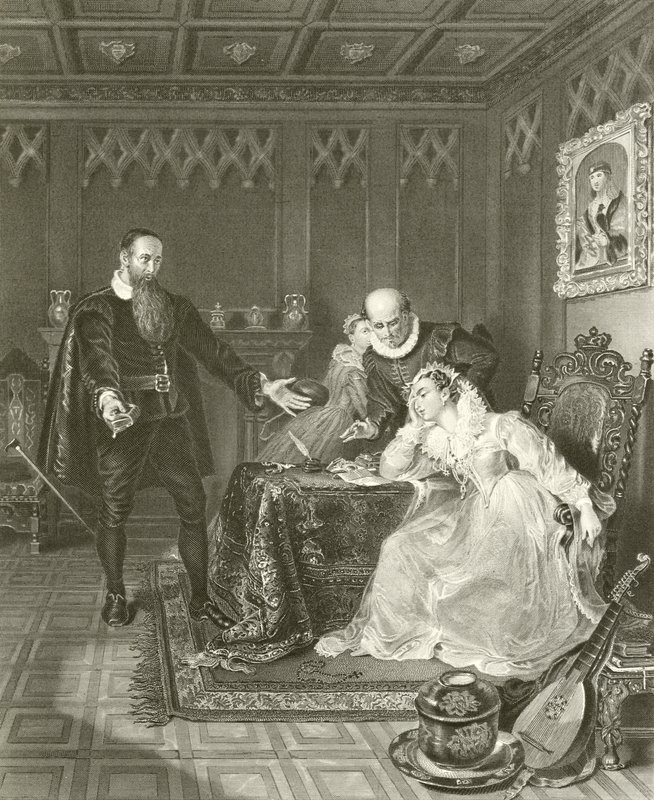 John Knox formaner Mary Queen of Scots av English School