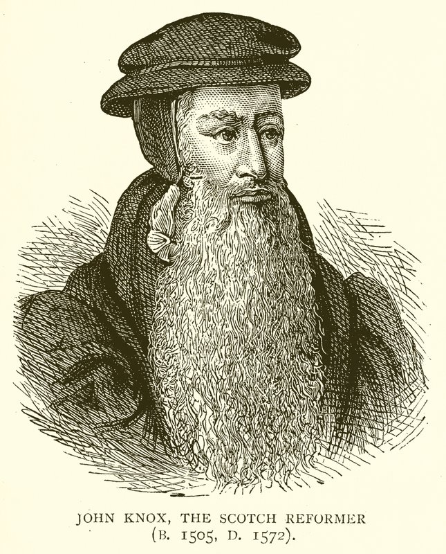 John Knox, den skotske reformatoren (F. 1505, D. 1572) av English School