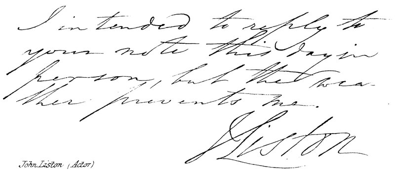John Liston (skuespiller) av English School