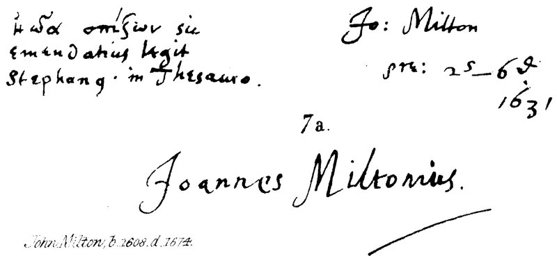 John Milton, f 1608, d 1674 av English School