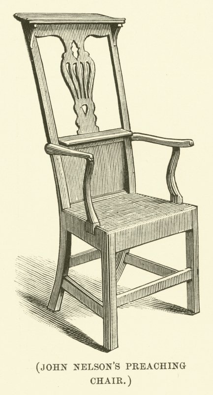 John Nelsons prekestol (gravering) av English School