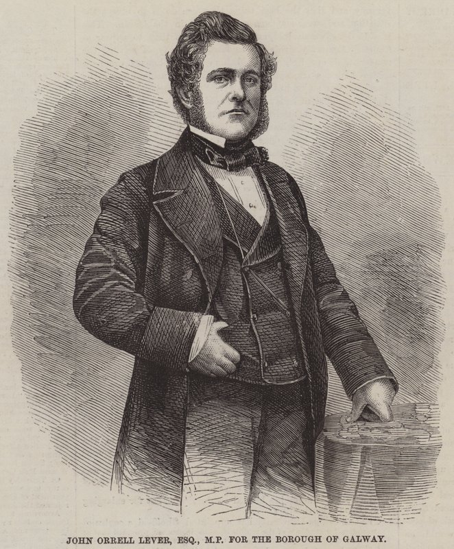John Orrell Lever, Esquire, MP for bydelen Galway (gravering) av English School