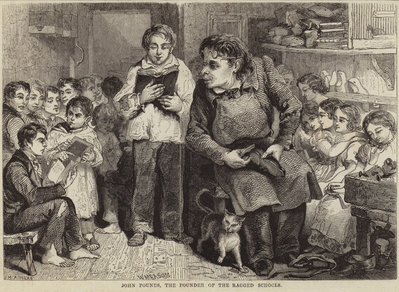 John Pounds, grunnleggeren av de fillete skolene av English School