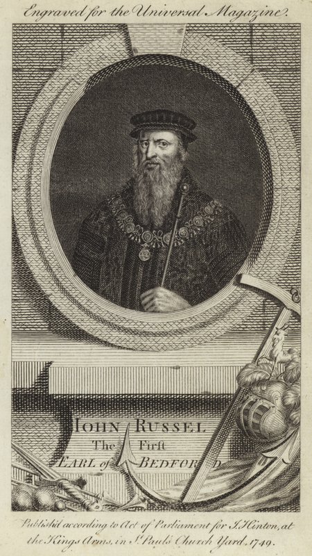 John Russel, den første jarlen av Bedford av English School