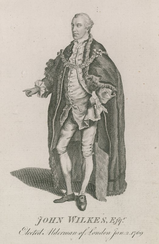 John Wilkes, valgt til rådmann i London, 2. januar 1769 av English School