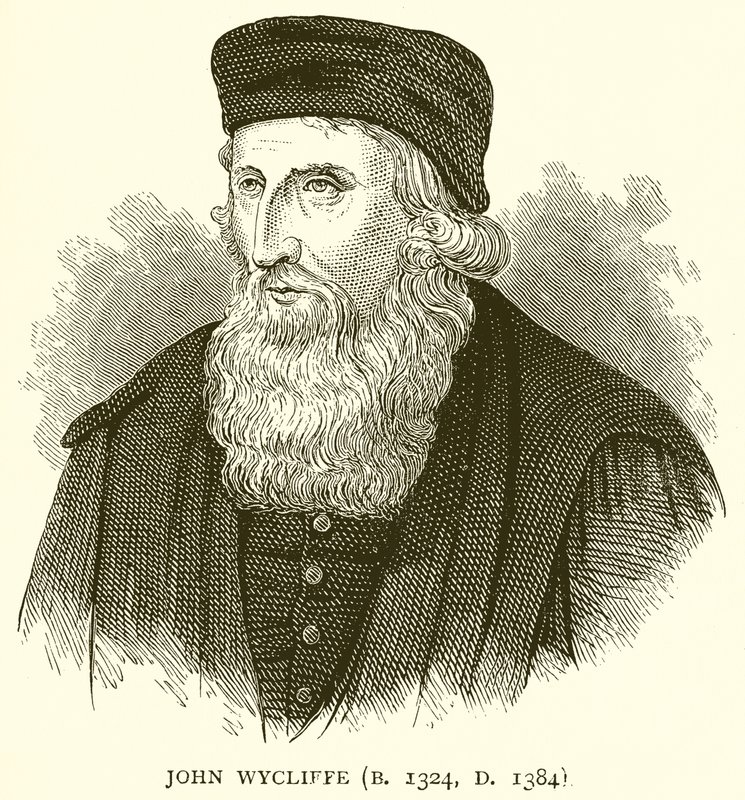 John Wycliffe (f. 1324, d. 1384) av English School