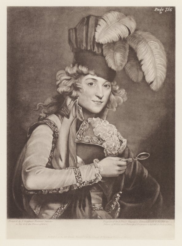 Jordan, fru Dorothy (litho) av English School
