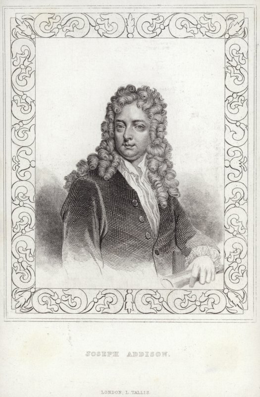 Joseph Addison , engelsk forfatter og politiker av English School
