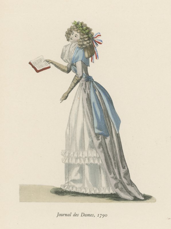 Dameblad, 1790 av English School