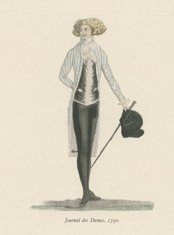Dameblad, 1790 av English School