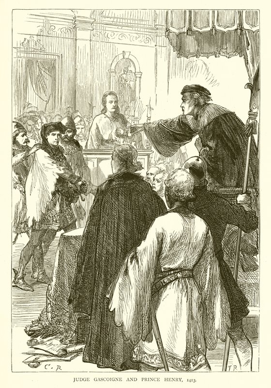 Dommer Gascoigne og prins Henry, 1413 av English School