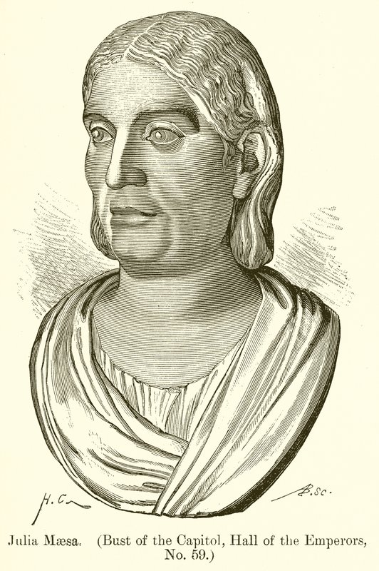 Julia Maesa. (Byste av Capitol, Hall of the Emperors, nr. 59) av English School
