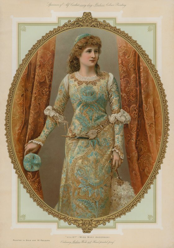 Juliet, frøken Mary Anderson av English School