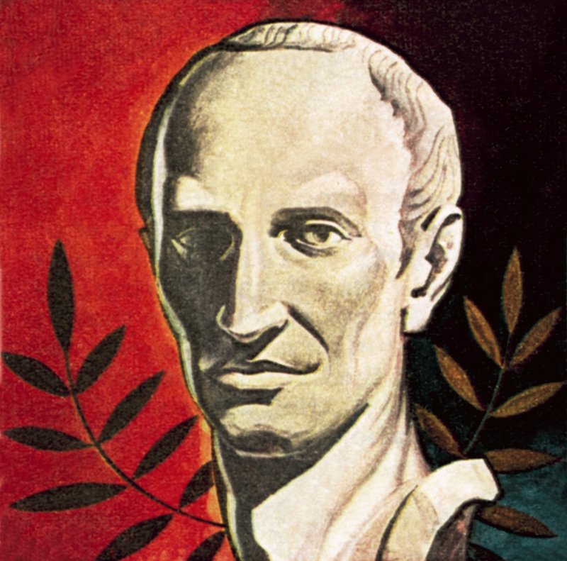 Julius Caesar, myrdet på Ides i mars 44 f.Kr av English School