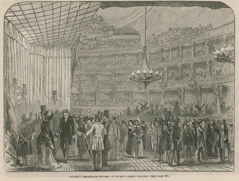 Juliens Promenadekonsert på Covent Garden Theatre av English School