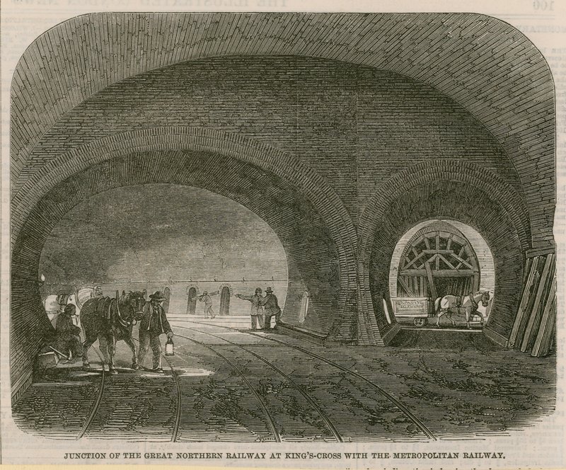 Krysset mellom Great Northern Railway ved Kings Cross med Metropolitan Railway av English School