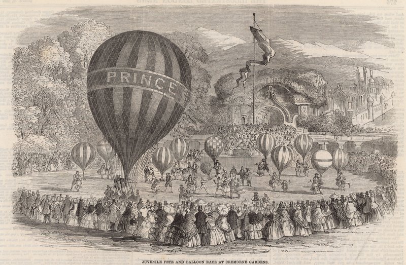 Ungdomsfest og ballongløp i Cremorne Gardens av English School