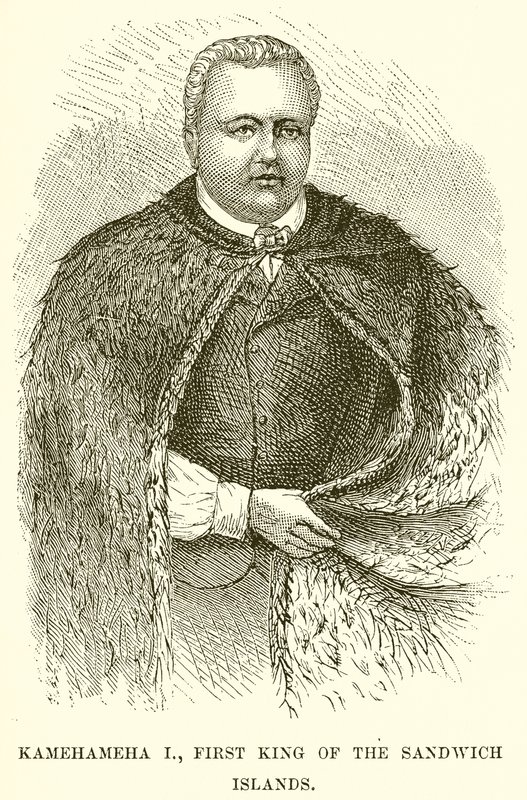 Kamehameha I, første konge av Sandwichøyene av English School