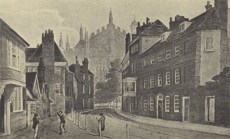 Keates Lane, 1816 (gravyr) av English School