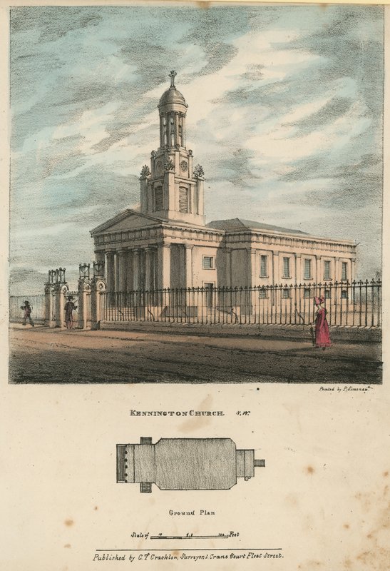Kennington Church, Lambeth, London av English School