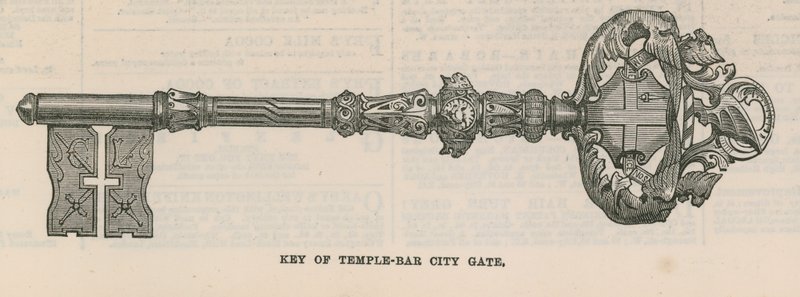 Nøkkel til Temple Bar byport av English School