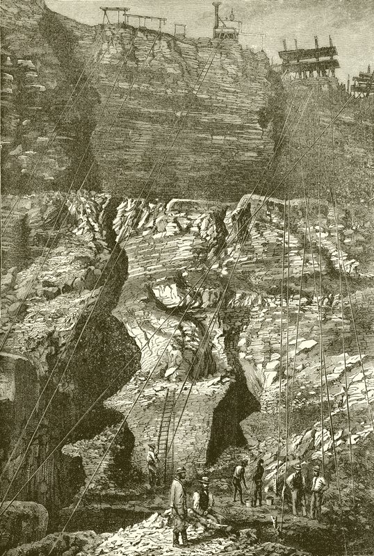 Kimberley diamantgruve, Sør-Afrika av English School