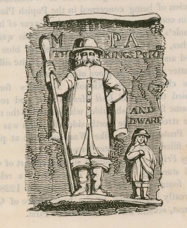 King Charles 1st Porter & Dwarf av English School