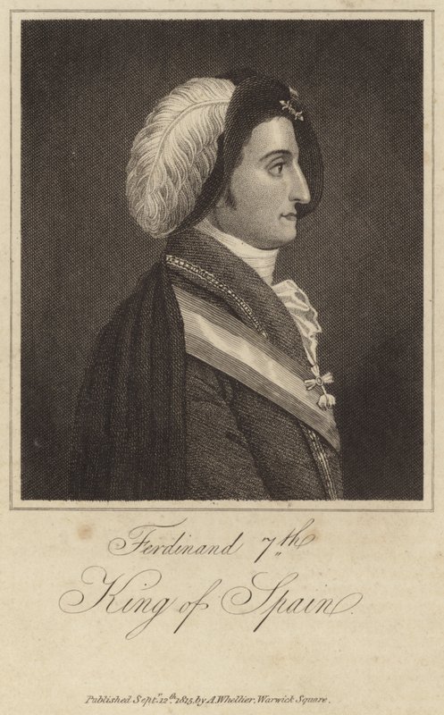 Kong Ferdinand VII av Spania av English School
