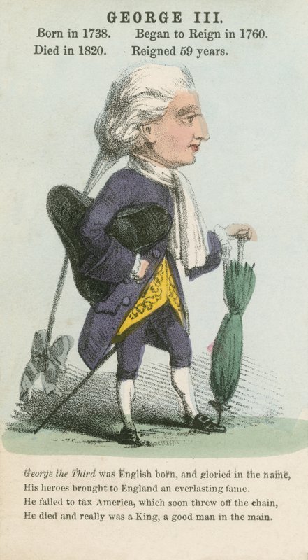 Kong George III (akvatint) av English School