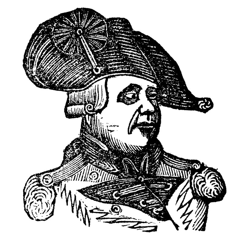Kong George III (tresnitt) av English School