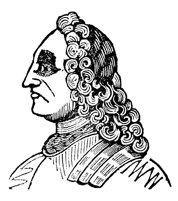 Kong George II (tresnitt) av English School