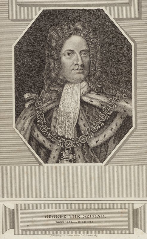 Kong George II av Storbritannia og Irland av English School