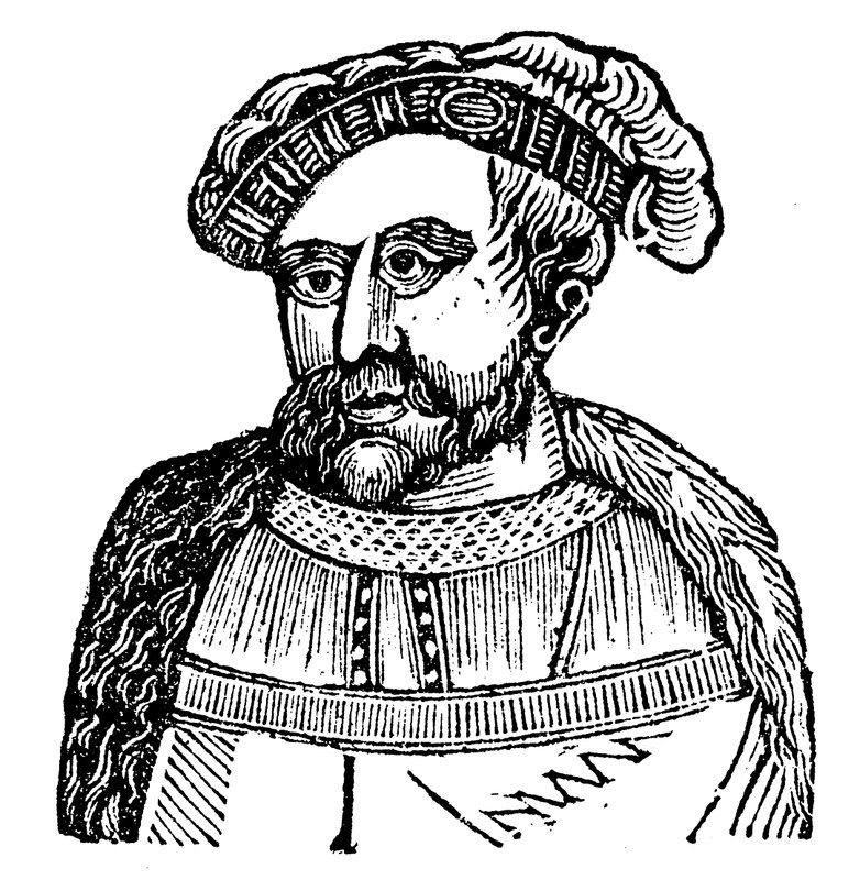 Kong Henry VIII (tresnitt) av English School