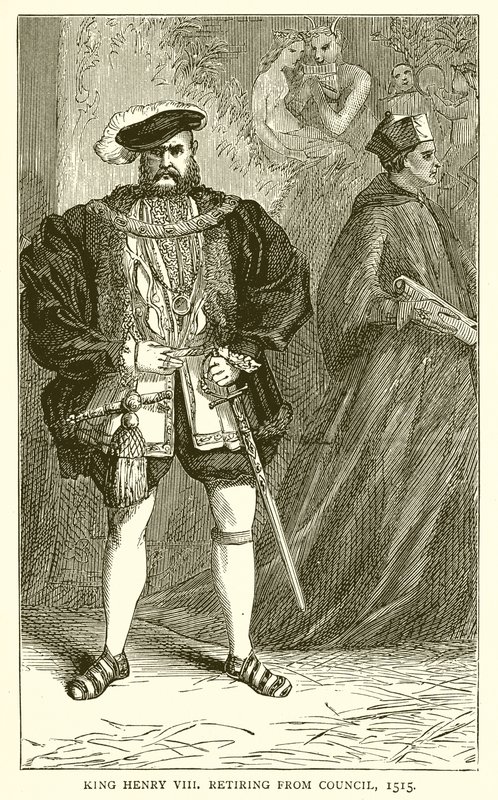 Kong Henry VIII trakk seg fra rådet, 1515 av English School