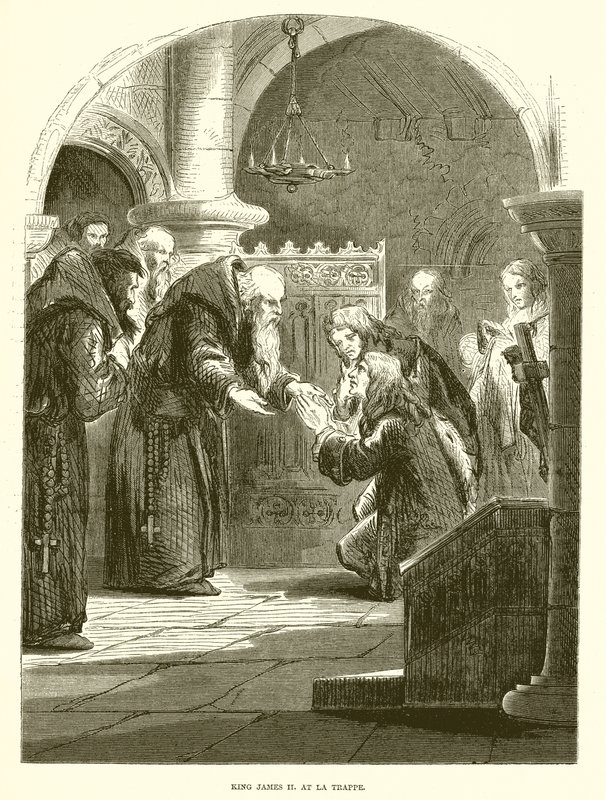King James II. at La Trappe av English School